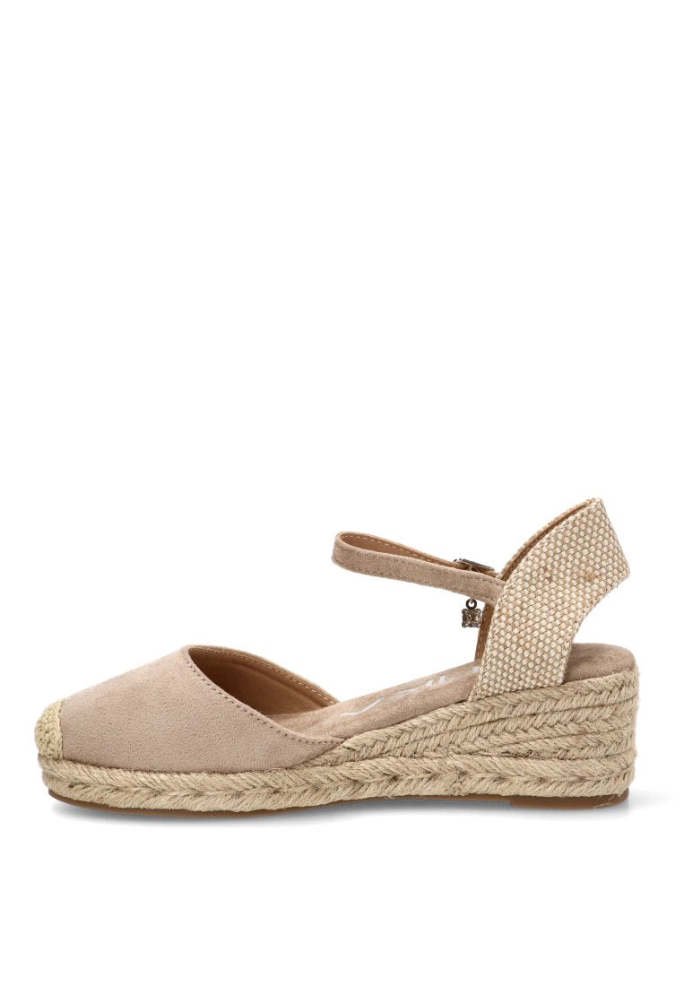 ESPARTEÑA CUÑA BAJA ROSMARINO 20043, ETIKA MUJER, BEIGE