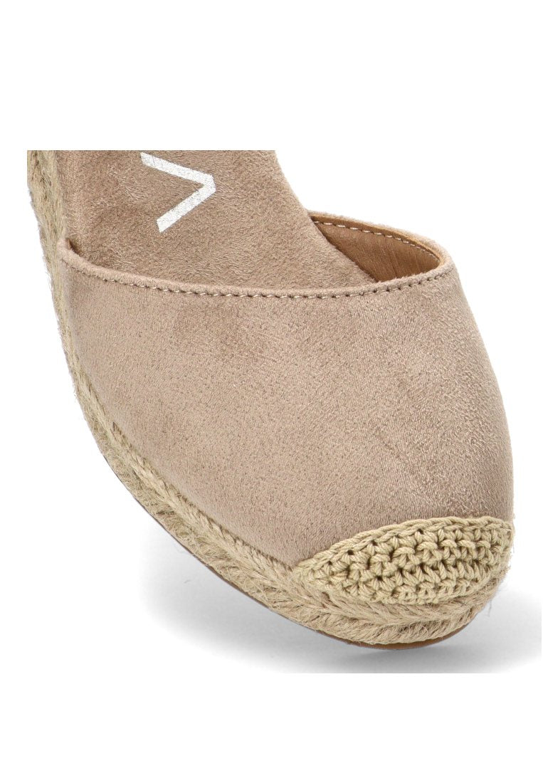 ESPARTEÑA CUÑA BAJA ROSMARINO 20043, ETIKA MUJER, BEIGE