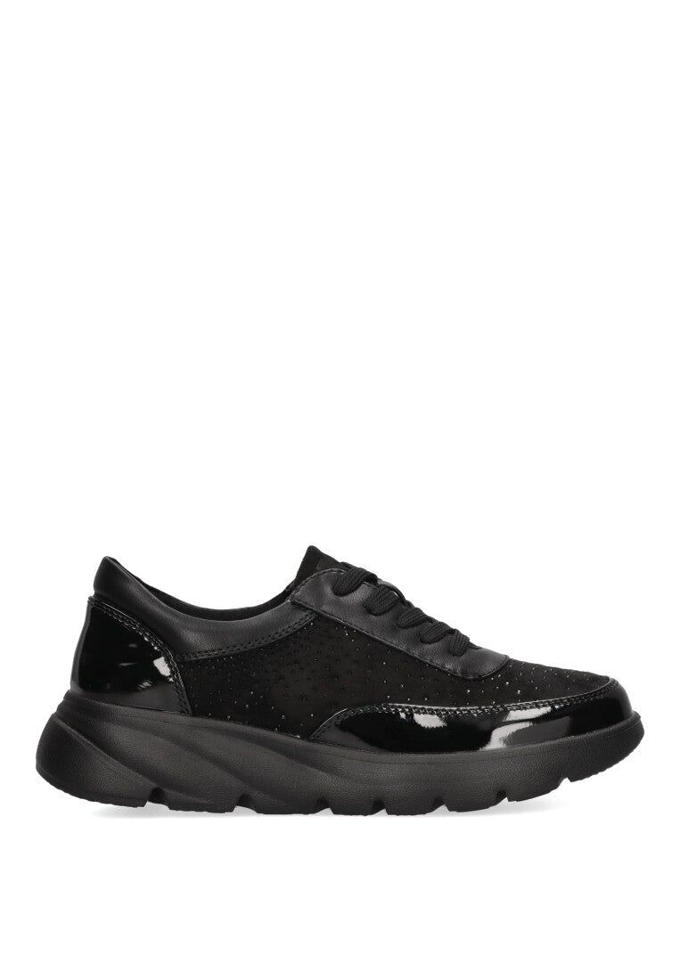 ZAPATILLA BRILLO LUBLIN 05 NEGRO MUJER