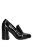 ETIKA 43307 NEWRY 01 BLACK WOMEN'S PATENT LEATHER LOAFERS Negro