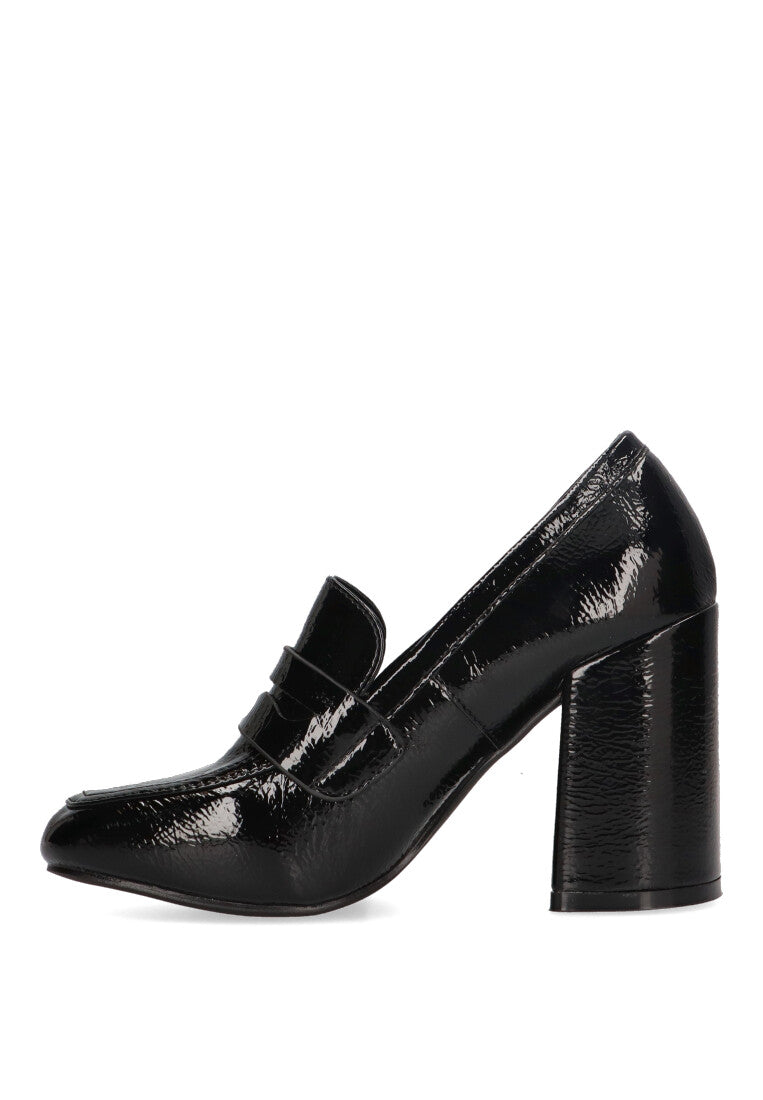 MOCASIN CHAROL NEWRY 01 NEGRO MUJER TACON ALTO