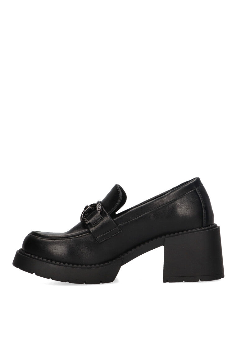 MOCASIN HEBILLA MONTPELLIER 05 NEGRO MUJER TACON MEDIO