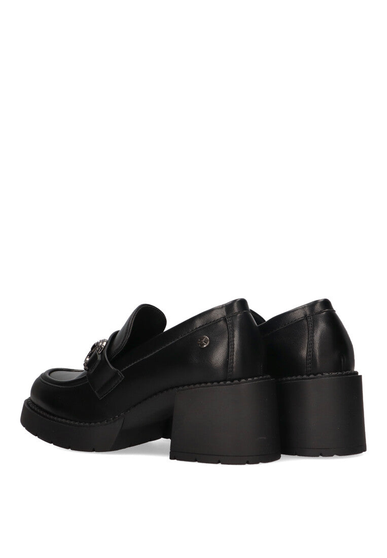 MOCASIN HEBILLA MONTPELLIER 05 NEGRO MUJER TACON MEDIO