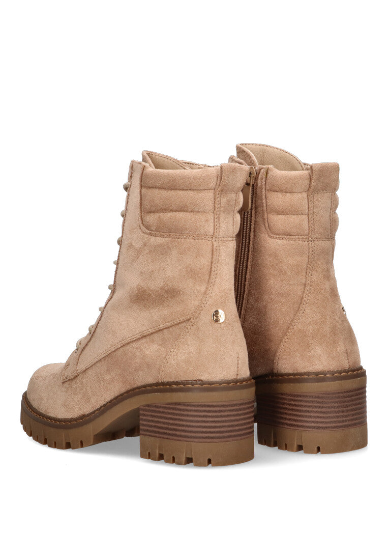 BOTIN ANTE MELTON 03 BEIGE MUJER TACON MEDIO