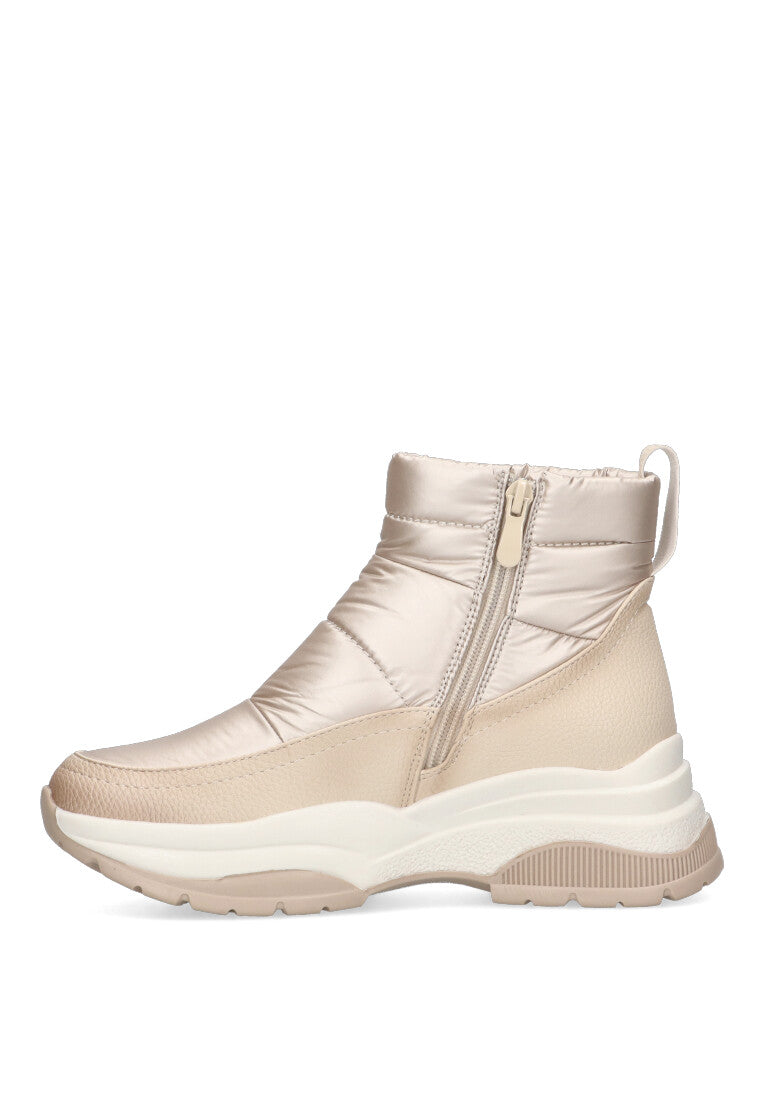 BOTIN ACOLCHADO ARLES 01 BEIGE MUJER