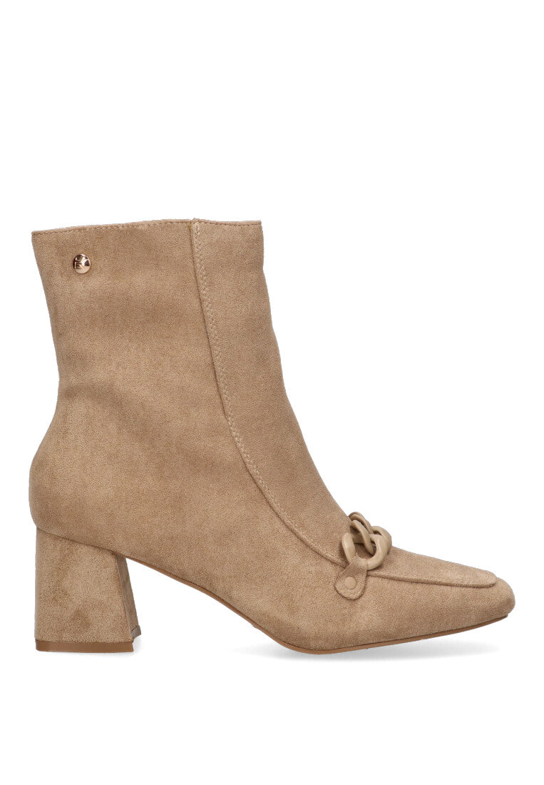 BOTIN CADENA LAAS 02 BEIGE MUJER TACON MEDIO