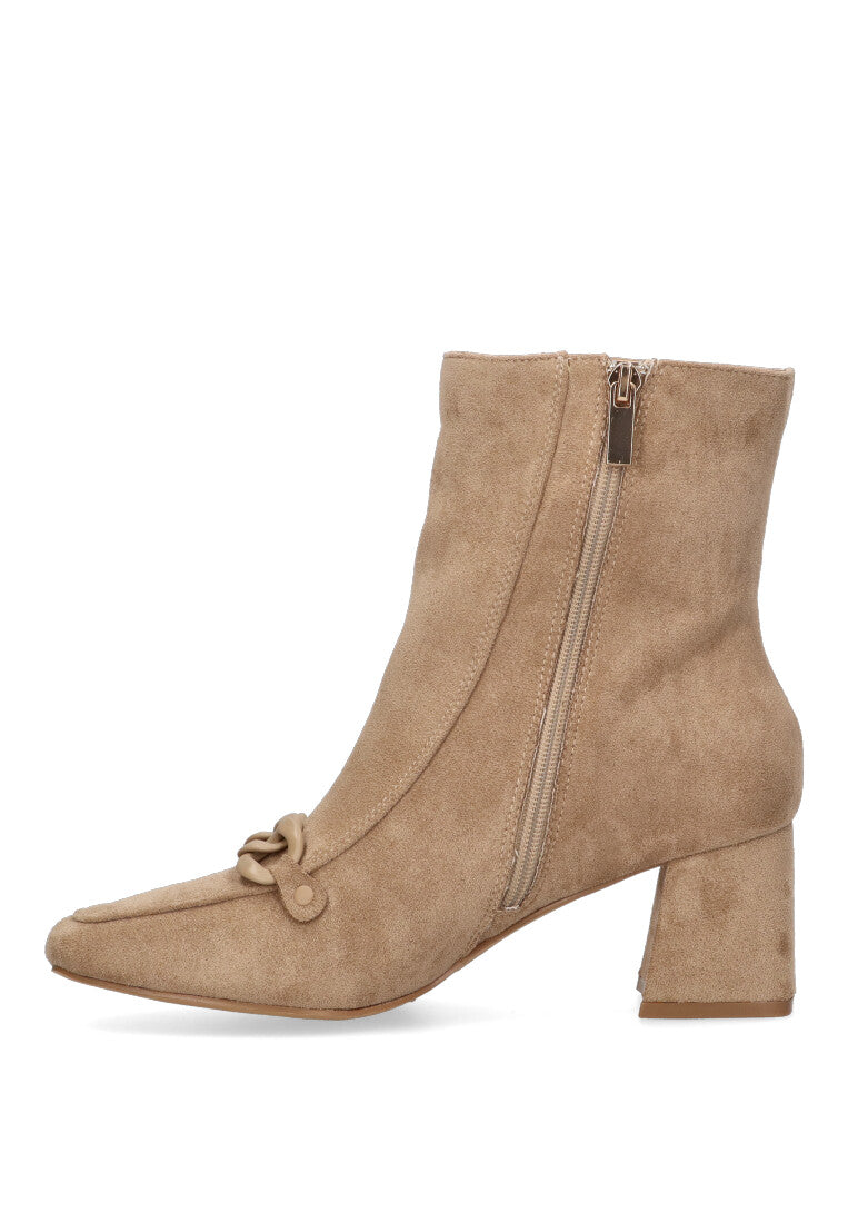 BOTIN CADENA LAAS 02 BEIGE MUJER TACON MEDIO