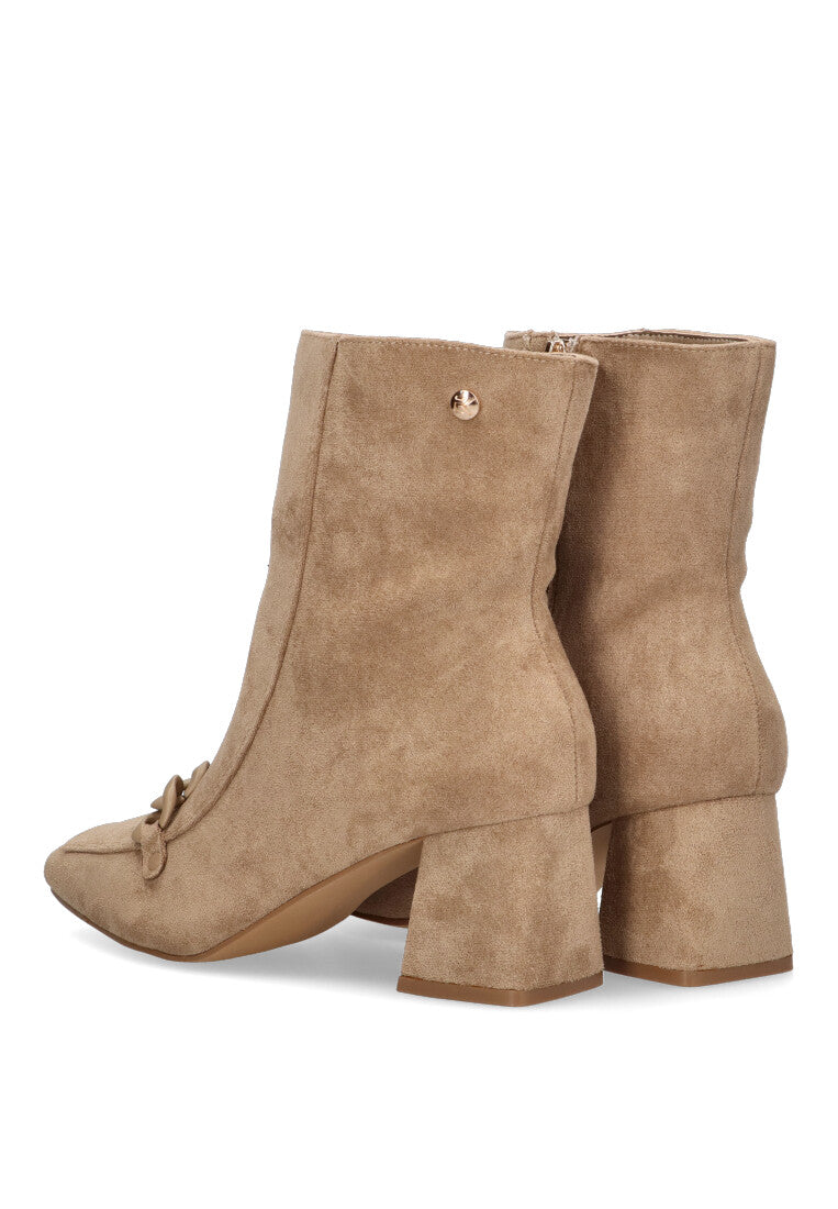 BOTIN CADENA LAAS 02 BEIGE MUJER TACON MEDIO