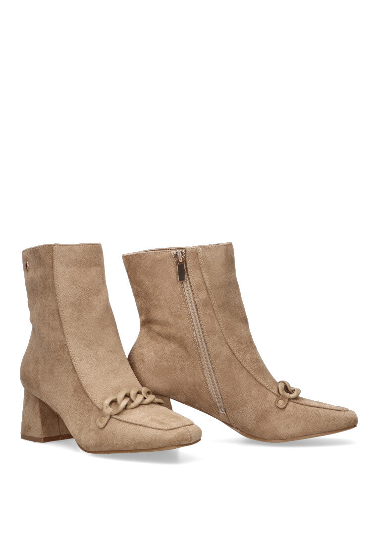 BOTIN CADENA LAAS 02 BEIGE MUJER TACON MEDIO