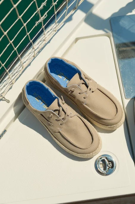 MOCASÍN CORDONES 82049, ETIKA HOMBRE, BEIGE