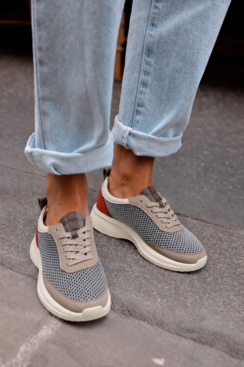 DEPORTIVA CONFORT CALDERA 50027, ARMONY MUJER, GRIS