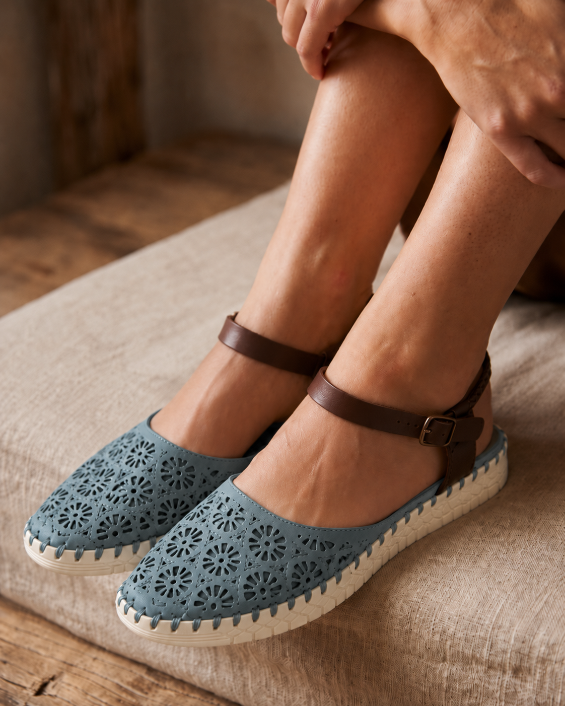 BAILARINA CONFORT SUMMERIN 63318, ARMONY MUJER, AZUL
