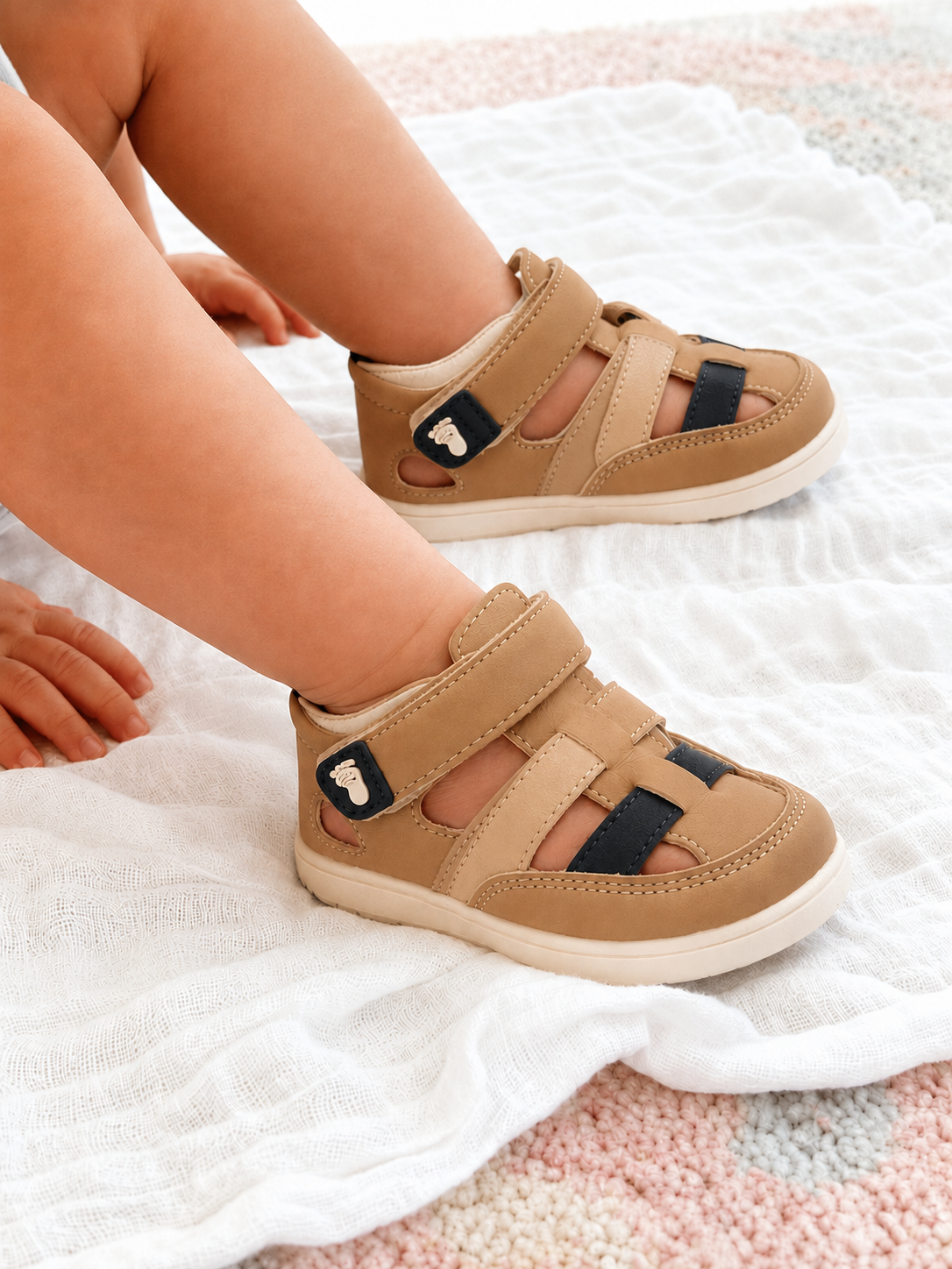 SANDALIA DEPORTIVA MARINA BLU 17223, ETIKA NIÑO, BEIGE