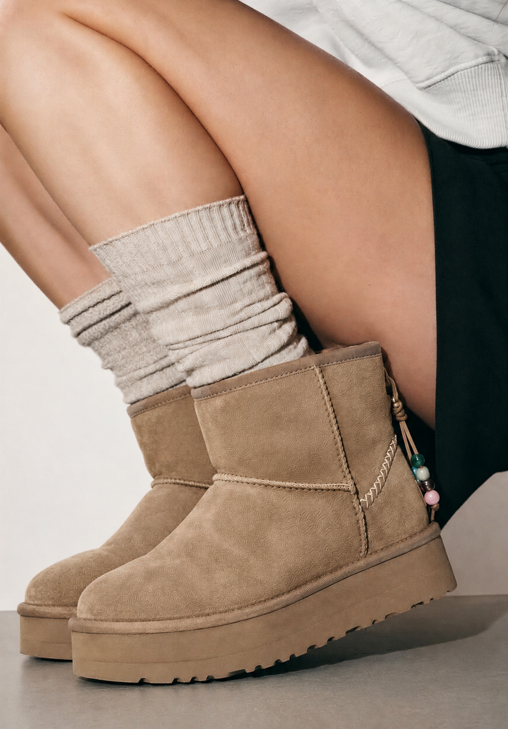 BOTIN COLGANTE BOLAS GIULIA 02 10914, ETIKA, MUJER, TAUPE