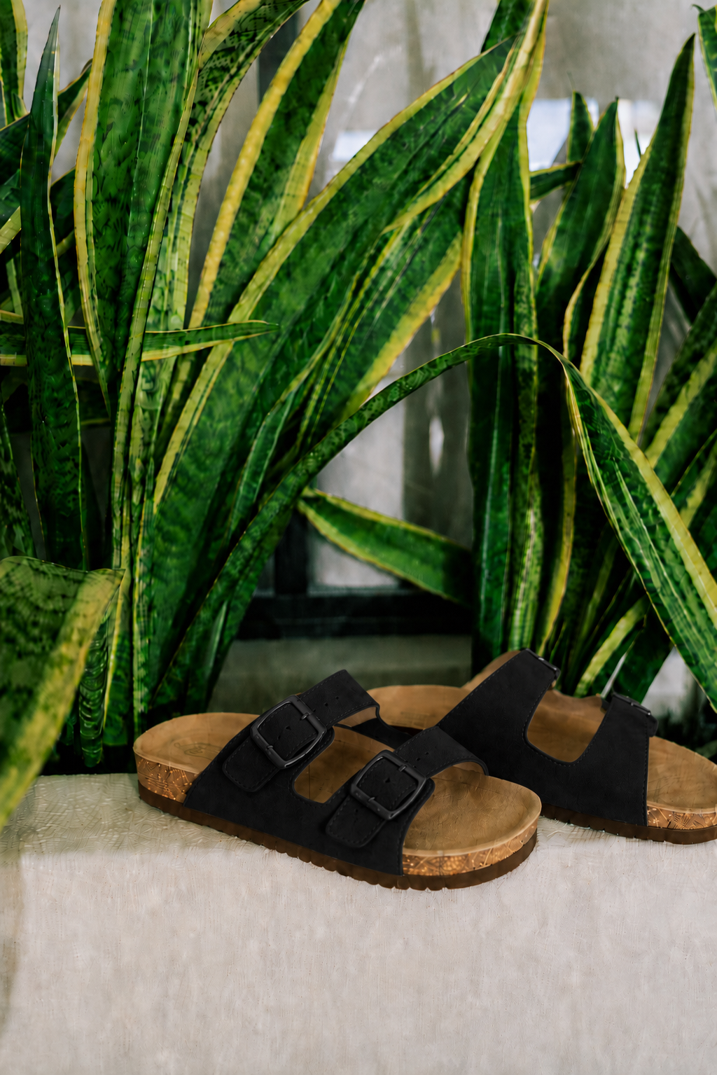 SANDALIAS BIO HEBILLA ETIKA 10015 ARENAL, MUJER NEGRO