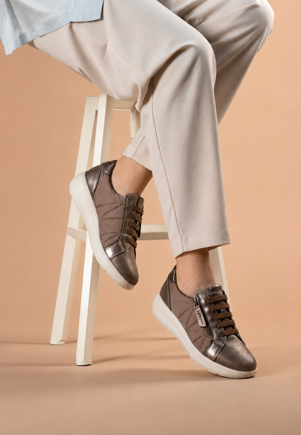 MOCASIN ACOLCHADO CREMALLERA 60014 ARMONY, MUJER MARRÓN