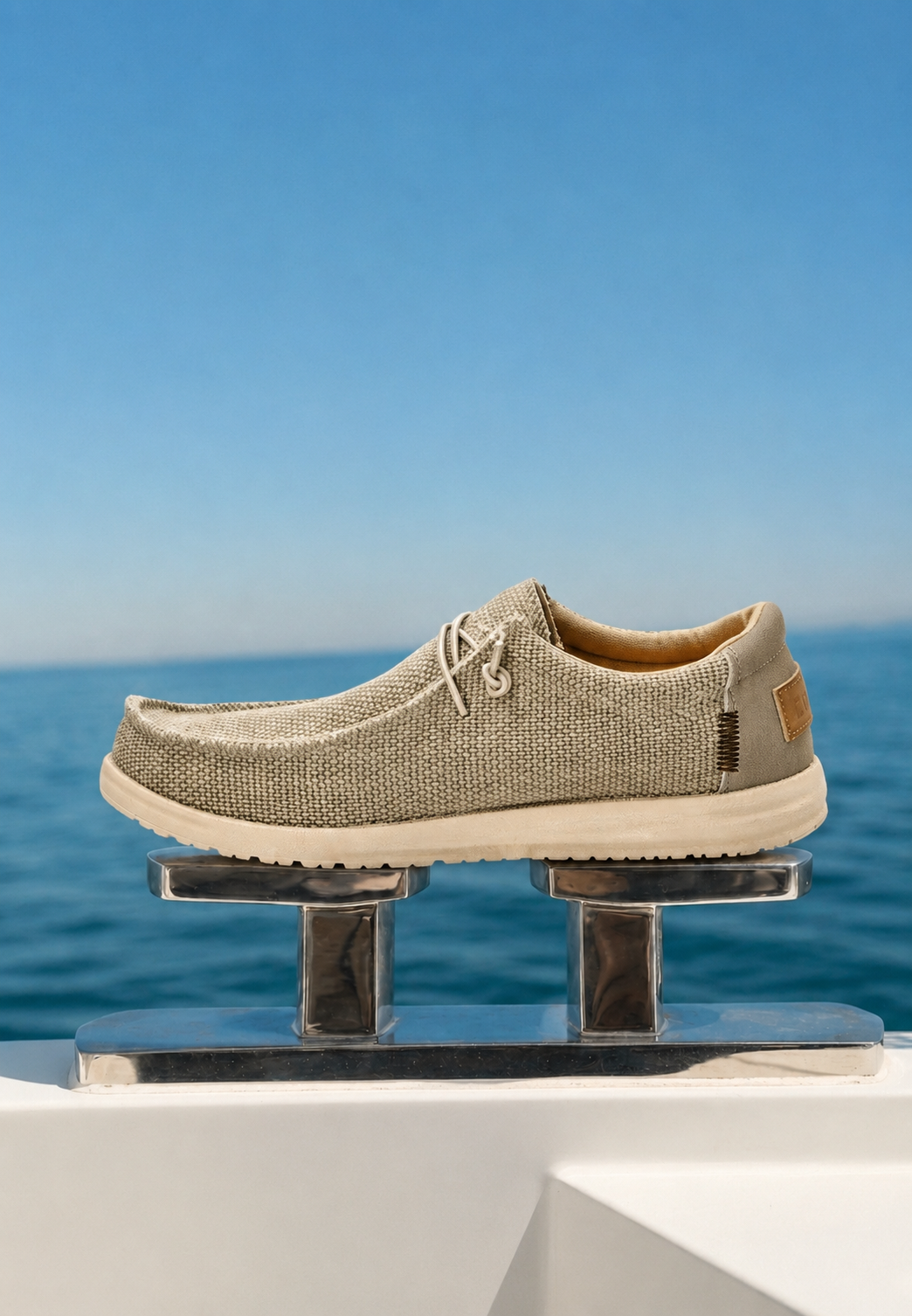 MOCASÍN CORDONERAS 82048, ETIKA HOMBRE, BEIGE