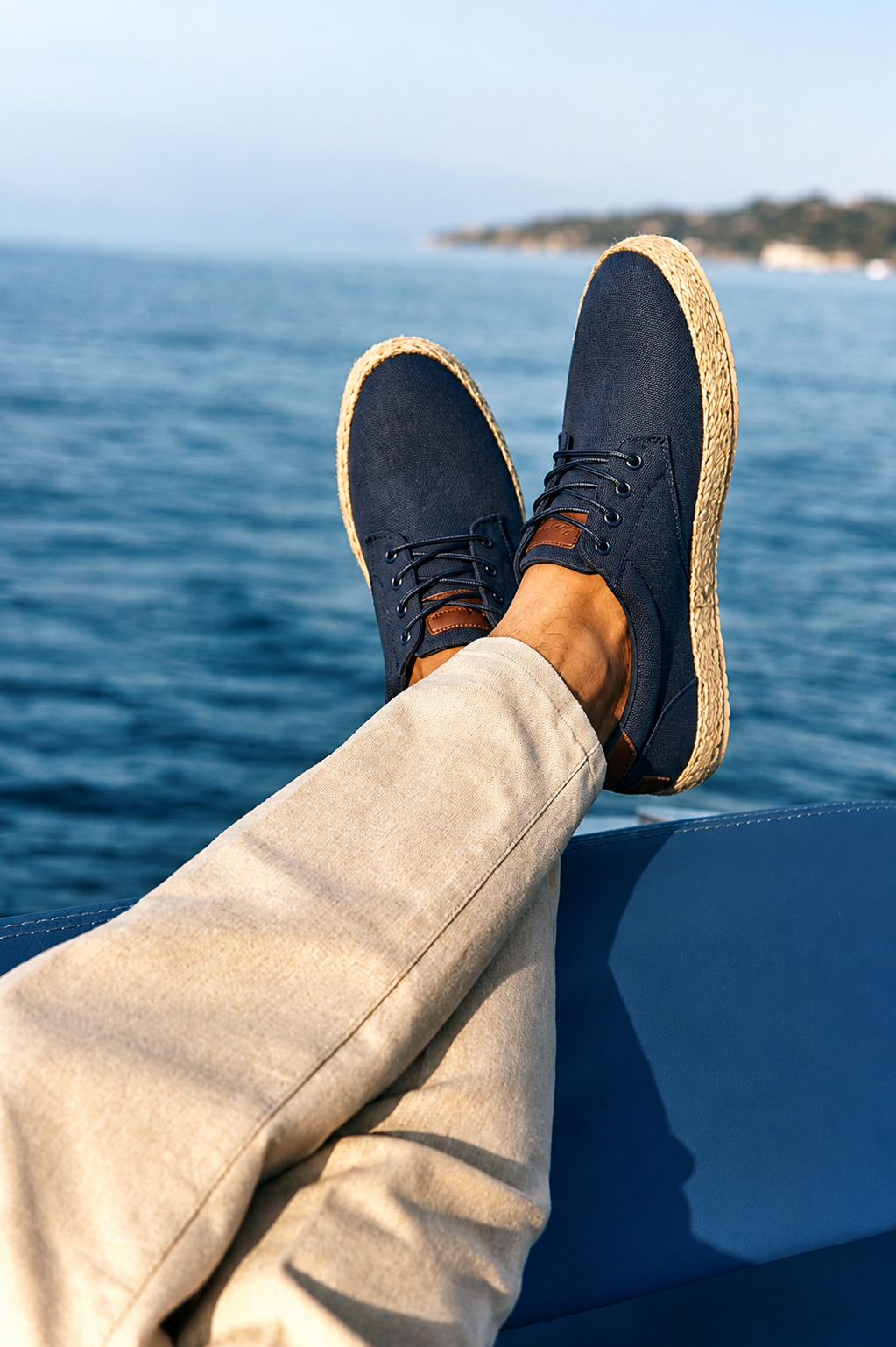 ZAPATILLA LONA CORDONES BETLEM 82052, ETIKA HOMBRE, AZUL