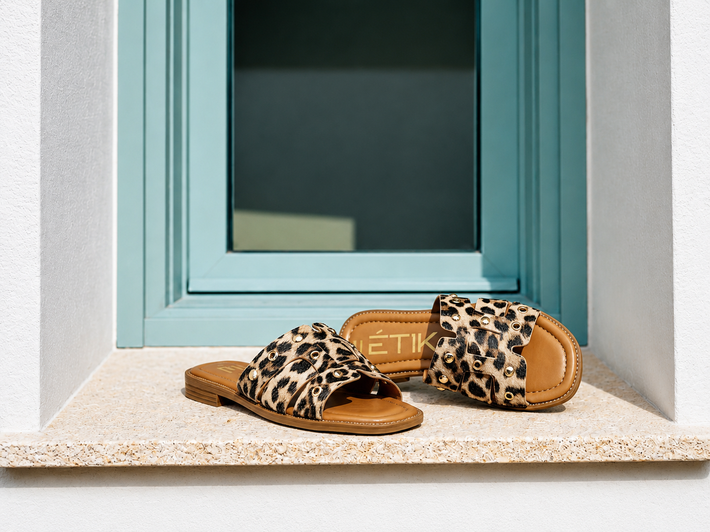 SANDALIAS DE PALA TACHUELAS ANACAPRI 10162, ETIKA MUJER, LEOPARDO
