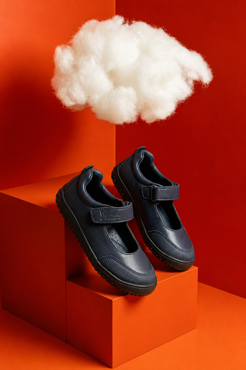 MOCASIN TIRA VELCRO 67204, ETIKA, NIÑA, MARINO