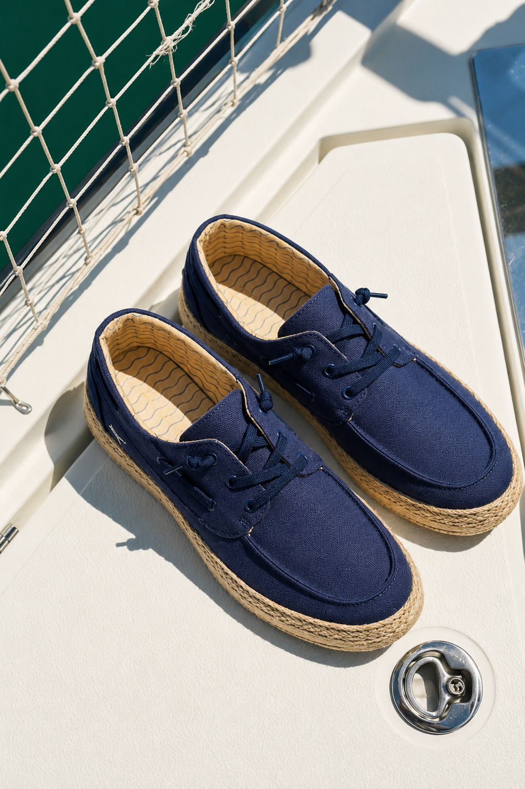 MOCASÍN CORDONES 82049, ETIKA HOMBRE, AZUL