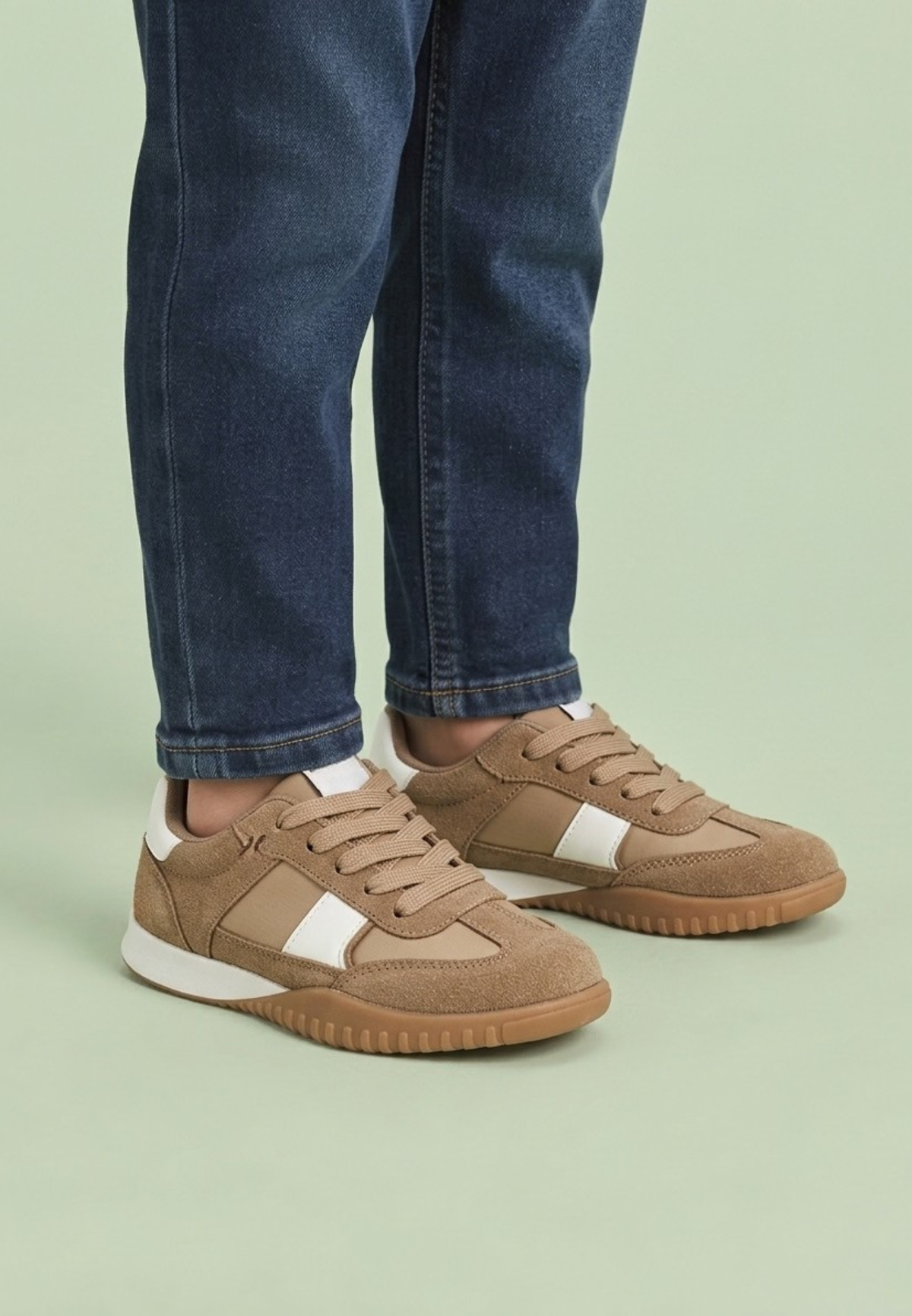 DEPORTIVA ANTE Y TEXTIL DASH 52496, ETIKA, NIÑO, TAUPE