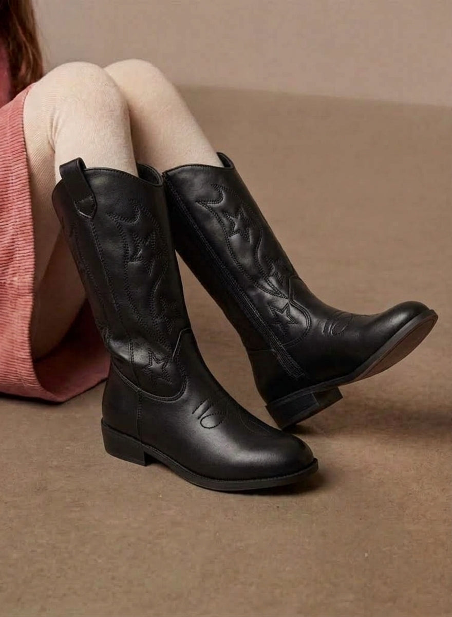BOTAS CAMPERAS ESTRELLA ASTERI 110583, ETIKA, NIÑA, NEGRO