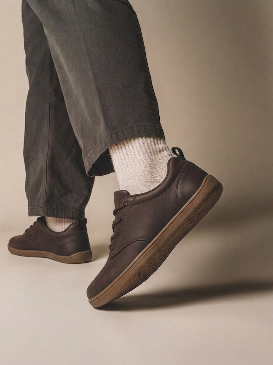ZAPATO CORDONES NATURAL FEET NORTHMAN, ETIKA, HOMBRE, CAFÉ