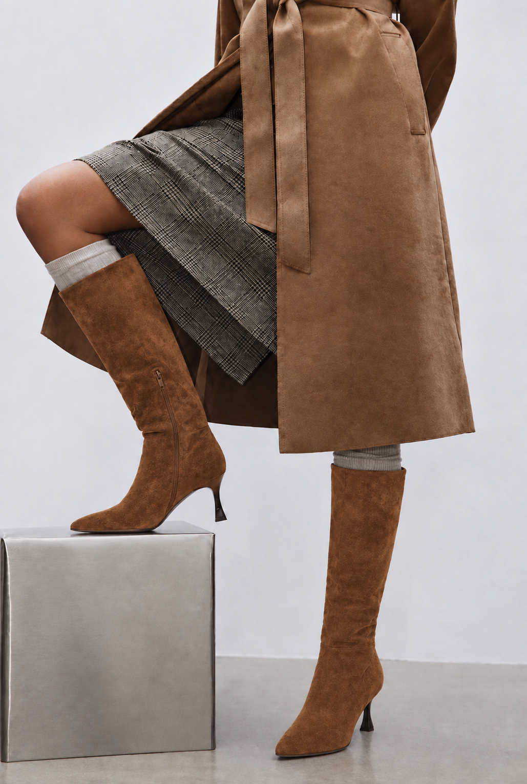BOTA TACON FINO ANTE COSMICA 42417, ETIKA, MUJER, CAMEL