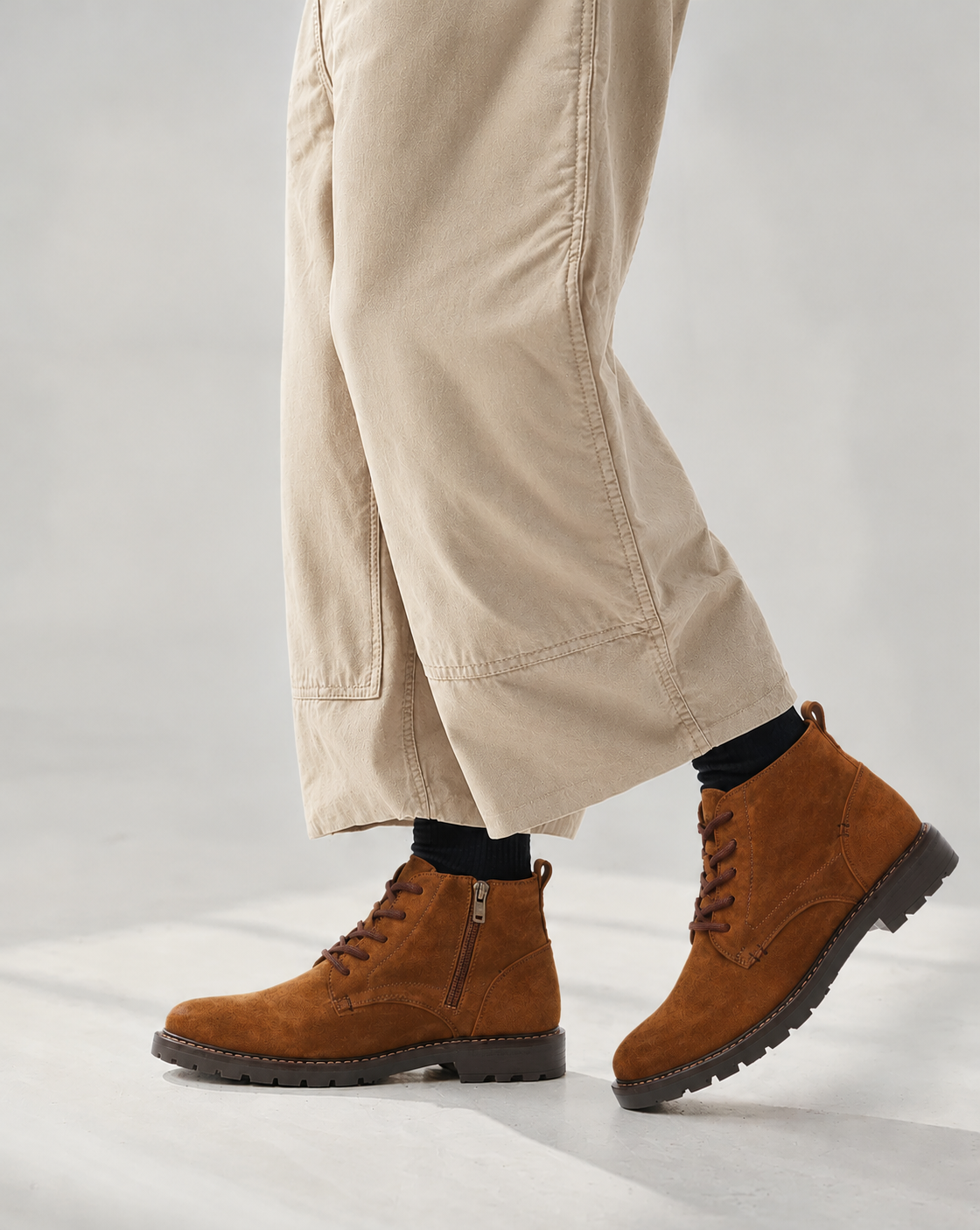 BOTINES CORDONES 70006, ETIKA, HOMBRE, CAMEL