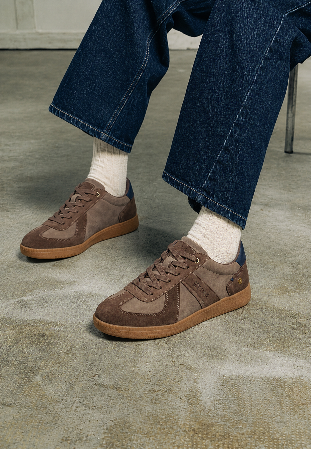 DEPORTIVO CORDONES VECTOR 82064, ETIKA, HOMBRE, TAUPE