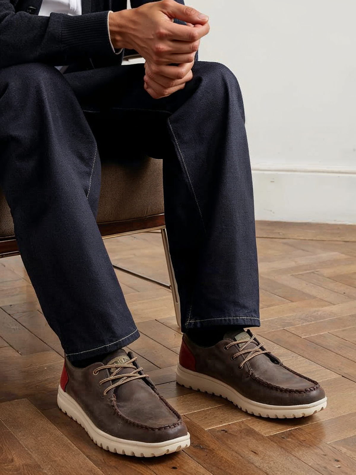ZAPATO CORDON ELASTICO 82069, ETIKA, HOMBRE, CAFÉ