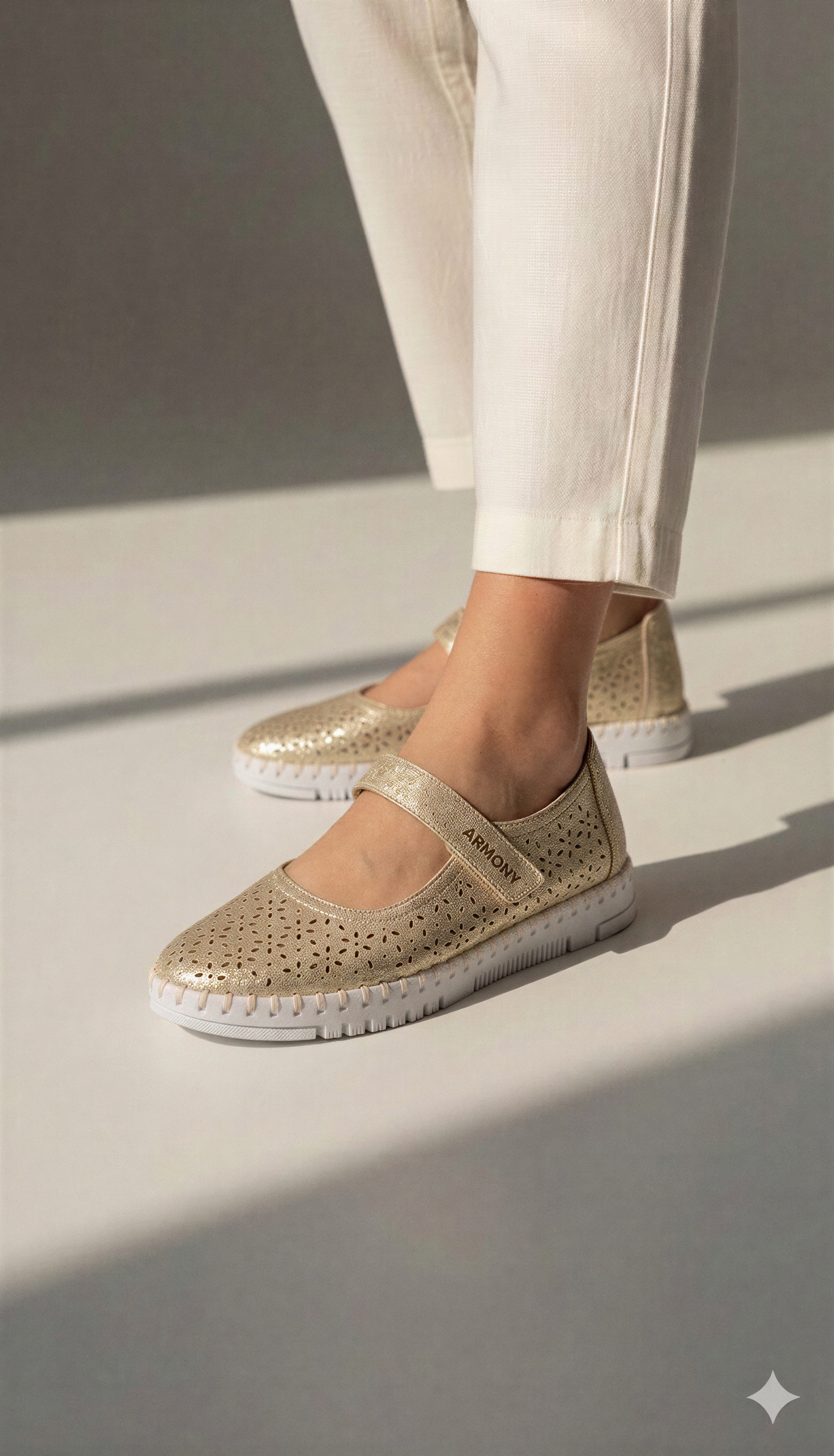 MARCEDITAS VELCRO ARMONY 68008, ORO