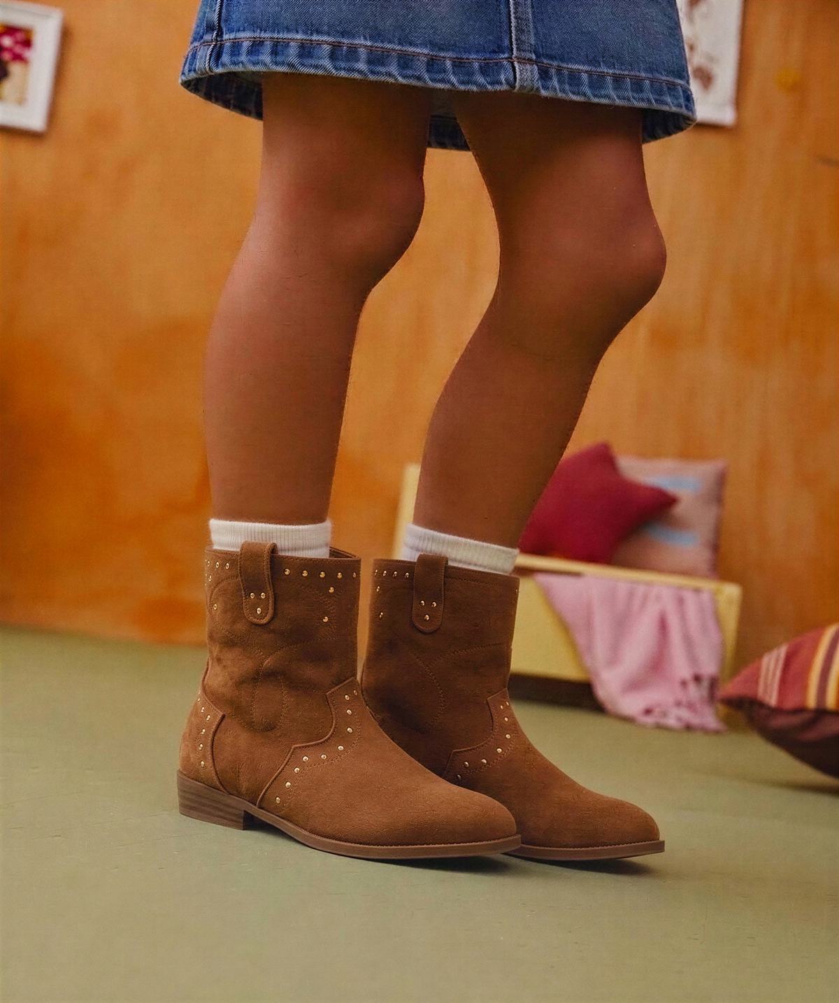 BOTIN CAMPERO TACHAS JIMENA 110555, ETIKA, NIÑA, CAMEL