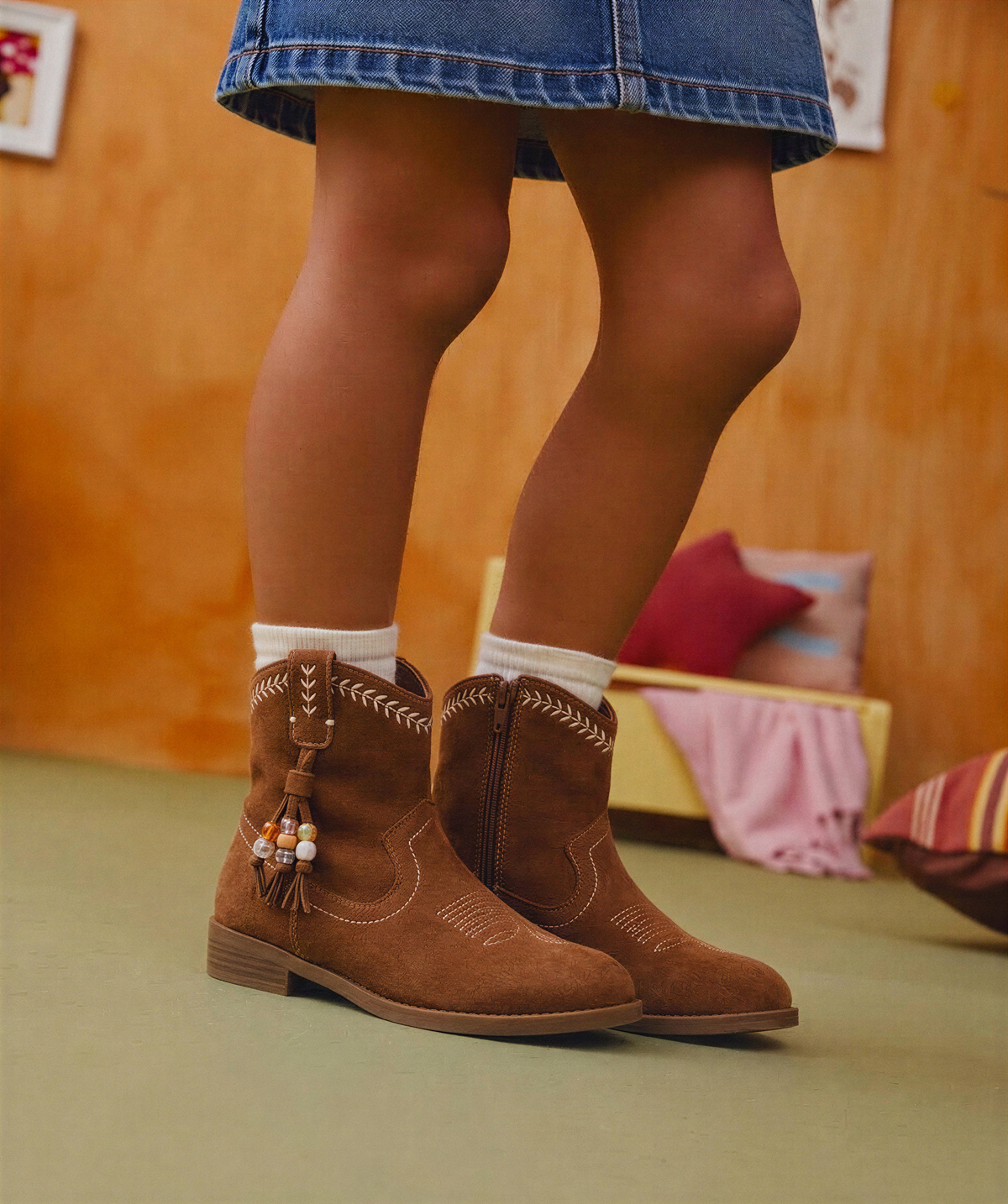 BOTIN COLGANTE BOLAS VÓRTICE 110579, ETIKA, NIÑA, CAMEL