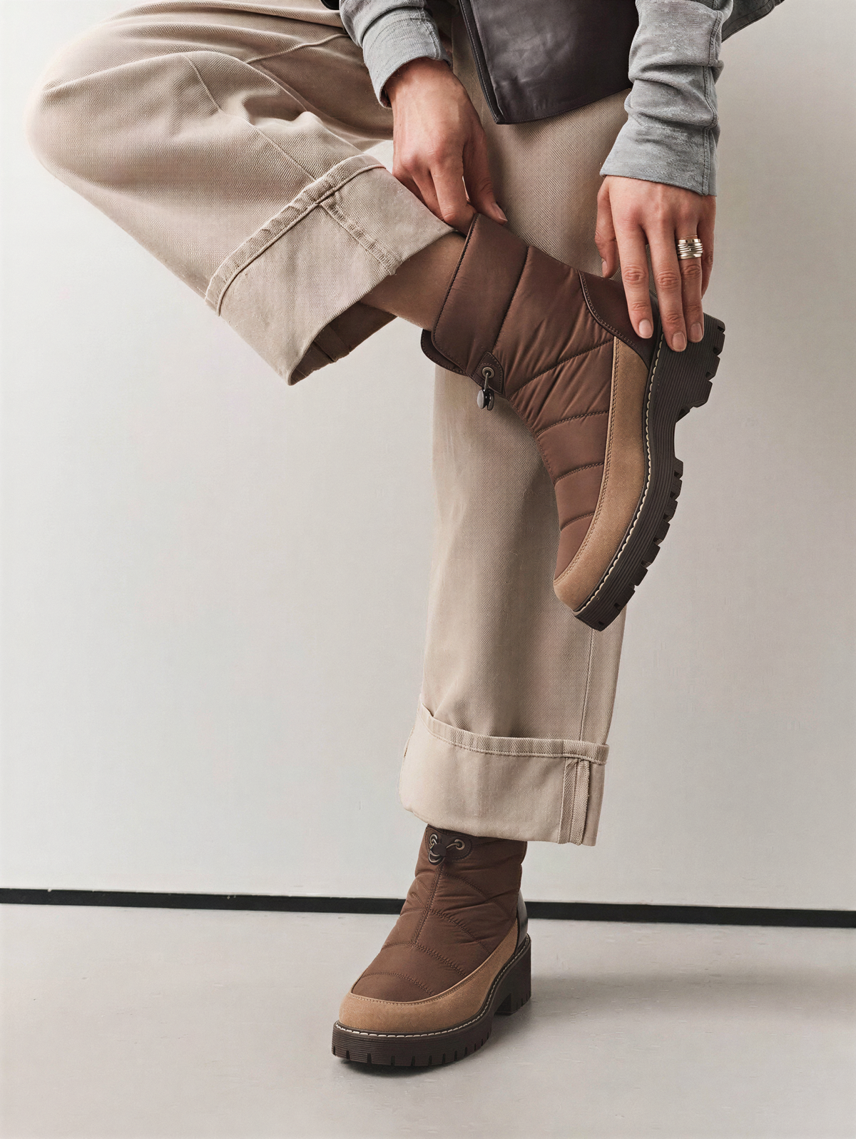 BOTIN ACOLCHADO RYTA 11117, ETIKA, MUJER, CAFÉ
