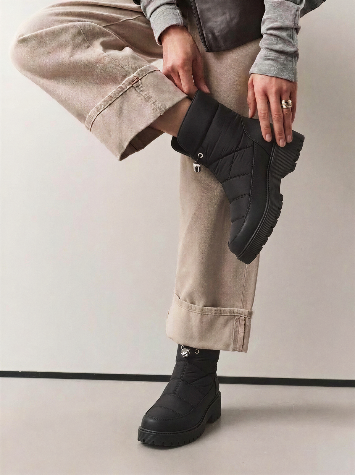 BOTIN ACOLCHADO RYTA 11117, ETIKA, MUJER, NEGRO