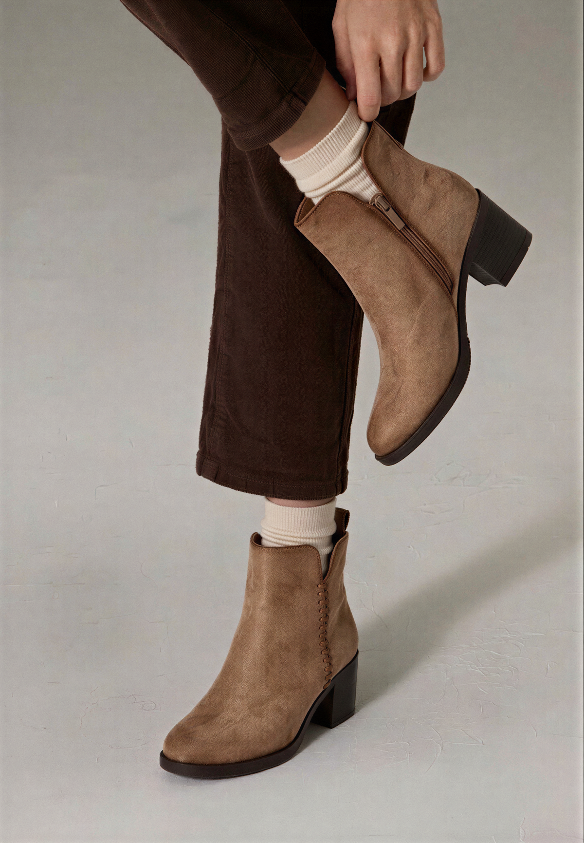 BOTIN RIBETE NATUREL 30042, ETIKA, MUJER, TAUPE
