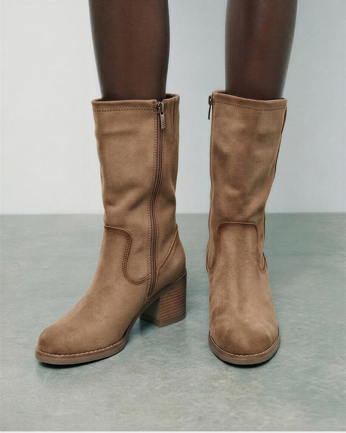 BOTIN ANTELINA CREMALLERA SOFIA 11036, ETIKA, MUJER, TAUPE