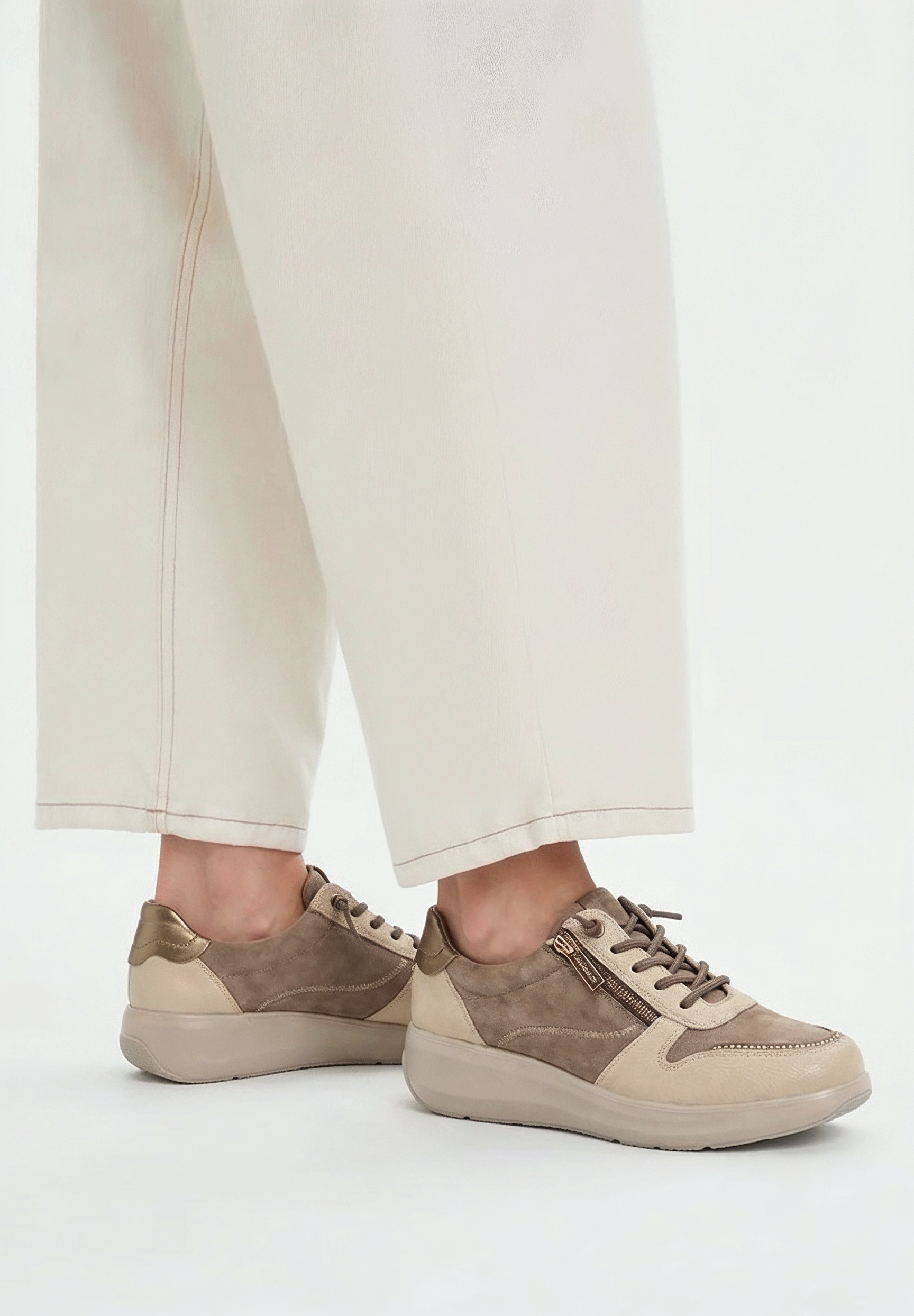 MOCASIN ELASTICOS 60015 ARMONY, MUJER TAUPE