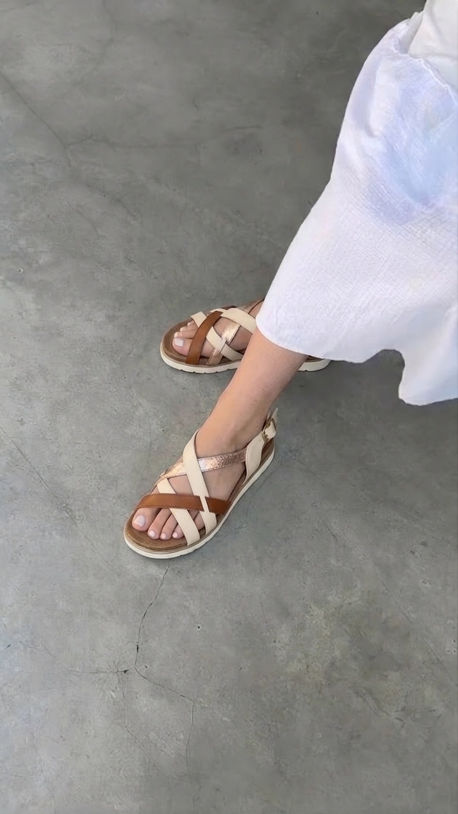 SANDALIAS CONFORT MUJER BAMBOLEO 40023, ARMONY, MUJER, BEIGE