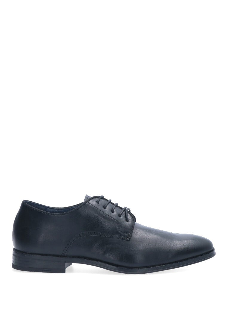 ZAPATO LISO ETIKA NEGRO PLANO ESTILO HOMBRE BERGAMO