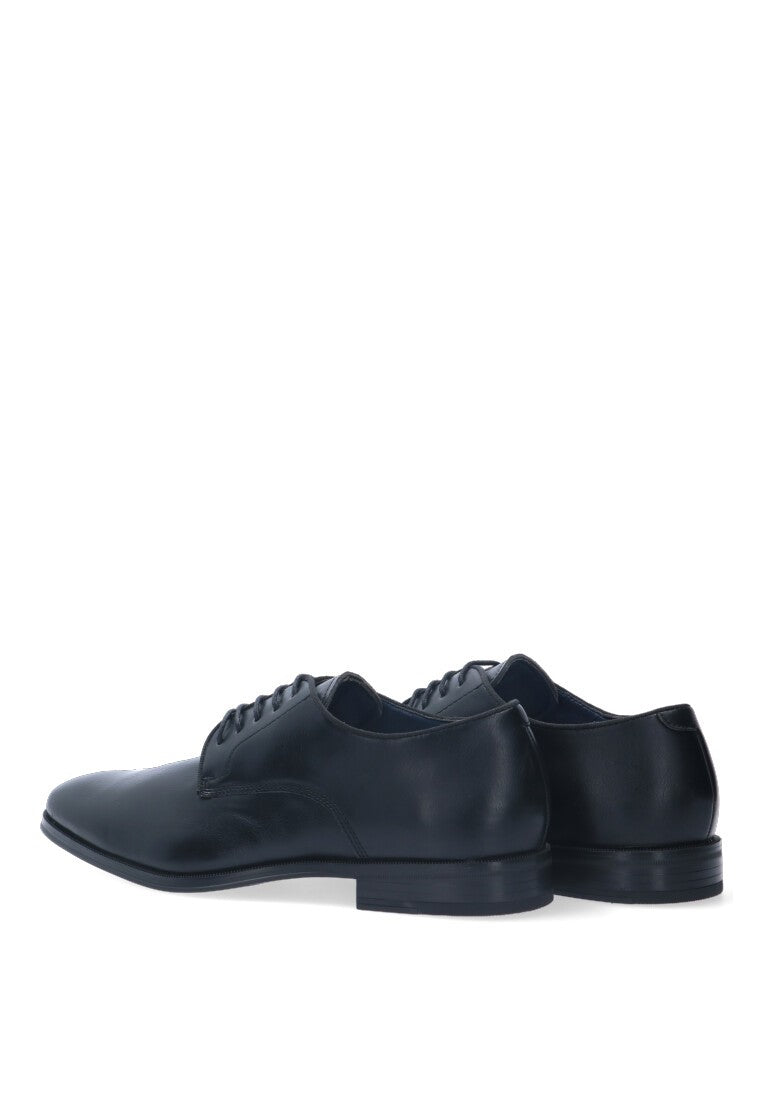 ZAPATO LISO ETIKA NEGRO PLANO ESTILO HOMBRE BERGAMO